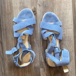 Marc Fisher blue sandals